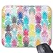 Hawaiian Pineapple Pattern Tropical Watercolor Mouse Pad