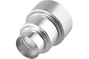 Stove Pipe Reducer, Stainless Steel Connector for Chimney Adaptor, Tubing (Ø100mm/Ø60mm)