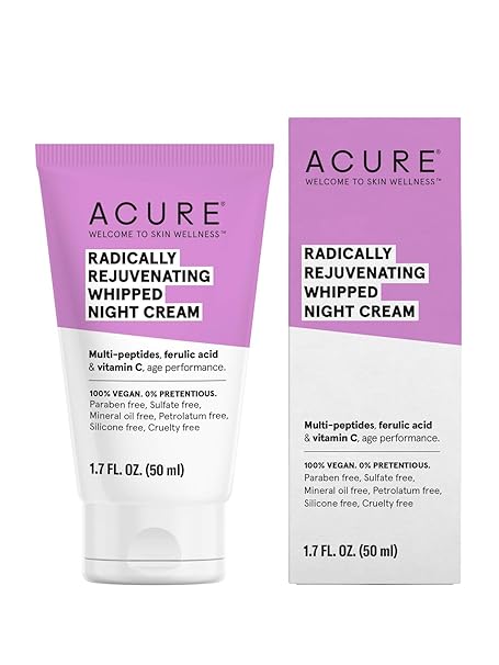 acure radically rejuvenating whipped night cream