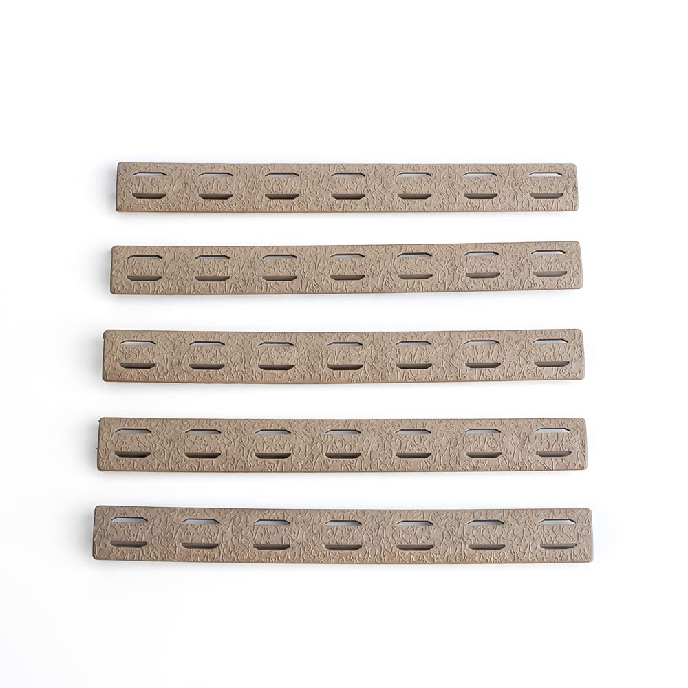 SBGJMY 5pcs Keymod Handguard Protector Rail Cover Panel for Keymod Handguard System (Tan)