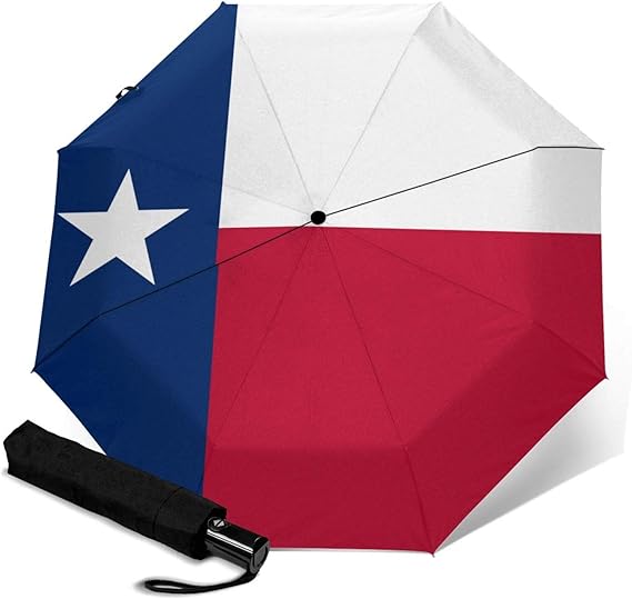 Texas State Flag 2 Automatic Umbrella Portable Folding