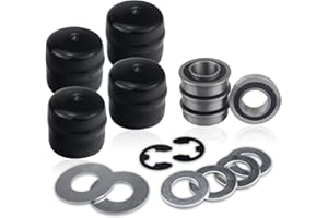 AMTHKNO 9040H Front Wheel Bushing to Bearing Conversion Kit, for Craftsman, John Deere, Poulan, Husqvarna 9040-H, 532009040, 532124959, 5920H, 9040N - Kit is an Upgrade to The Original 491334, 491334MA.