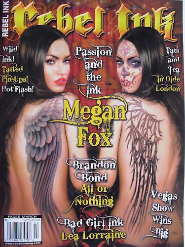 Rebel Ink Magazine March 2011 Megan Fox Cover