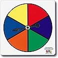 LEARNING ADVANTAGE Six-Color Spinners - Set of 5 - Game Spinner – Write On/Wipe Off Surface for Multiple Uses