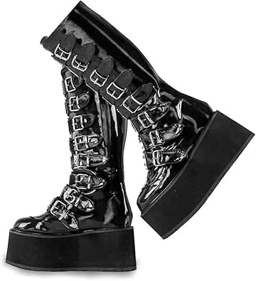 white platform boots amazon