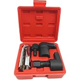 NOTISH 5PCS Automotive O2 Oxygen Sensor Socket Set Wrench Remover Tool and Thread Chaser Tool Set
