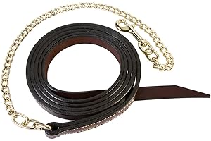 Weaver Leather Single-Ply Horse Lead Features Brass Plated Chain