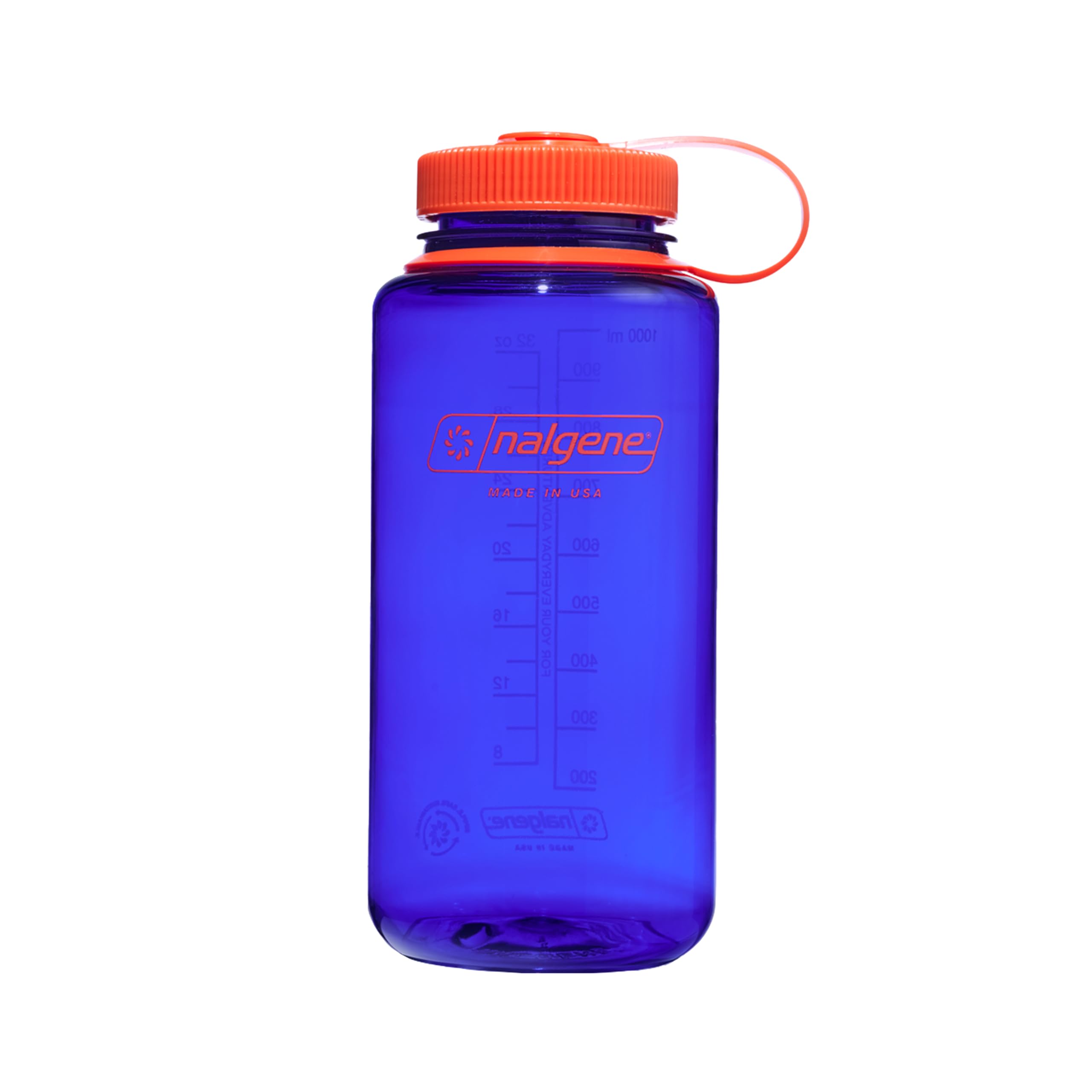 Nalgene Water Bottle - Lightweight Sustain Tritan BPA-Free Shatterproof Bottle for Backpacking, Hiking, Gym, 32 OZ, Wide Mouth, Periwinkle — image 1