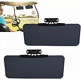 Woho 2pcs Magnetic Sun Visor for Golf Cart Sun Shade Accessories 13.2"&times;5.9" | Adjustable Golf Cart Sun Visor for Polarized Anti-Glare Protection, for Golf Cart With Pro-Fit Bar or Metal Roof and Crossbar