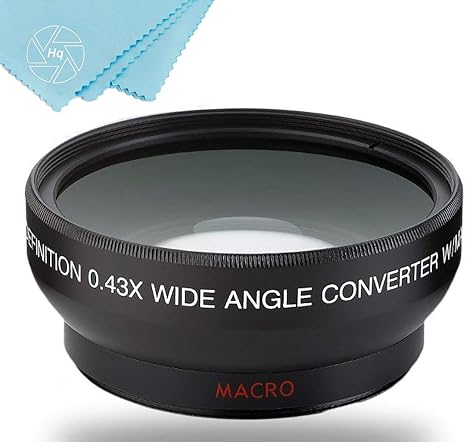 Accessories Supplies Electronics Rettl Com For Canon Vixia Hf R62 New 0 43x High Definition Wide Angle Conversion Lens 43mm