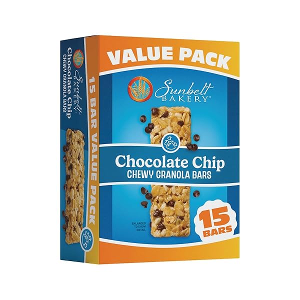 SUNBELT BAKERY CHEWY CHOCOLATE CHIP GRANOLA BARS, 1.1...