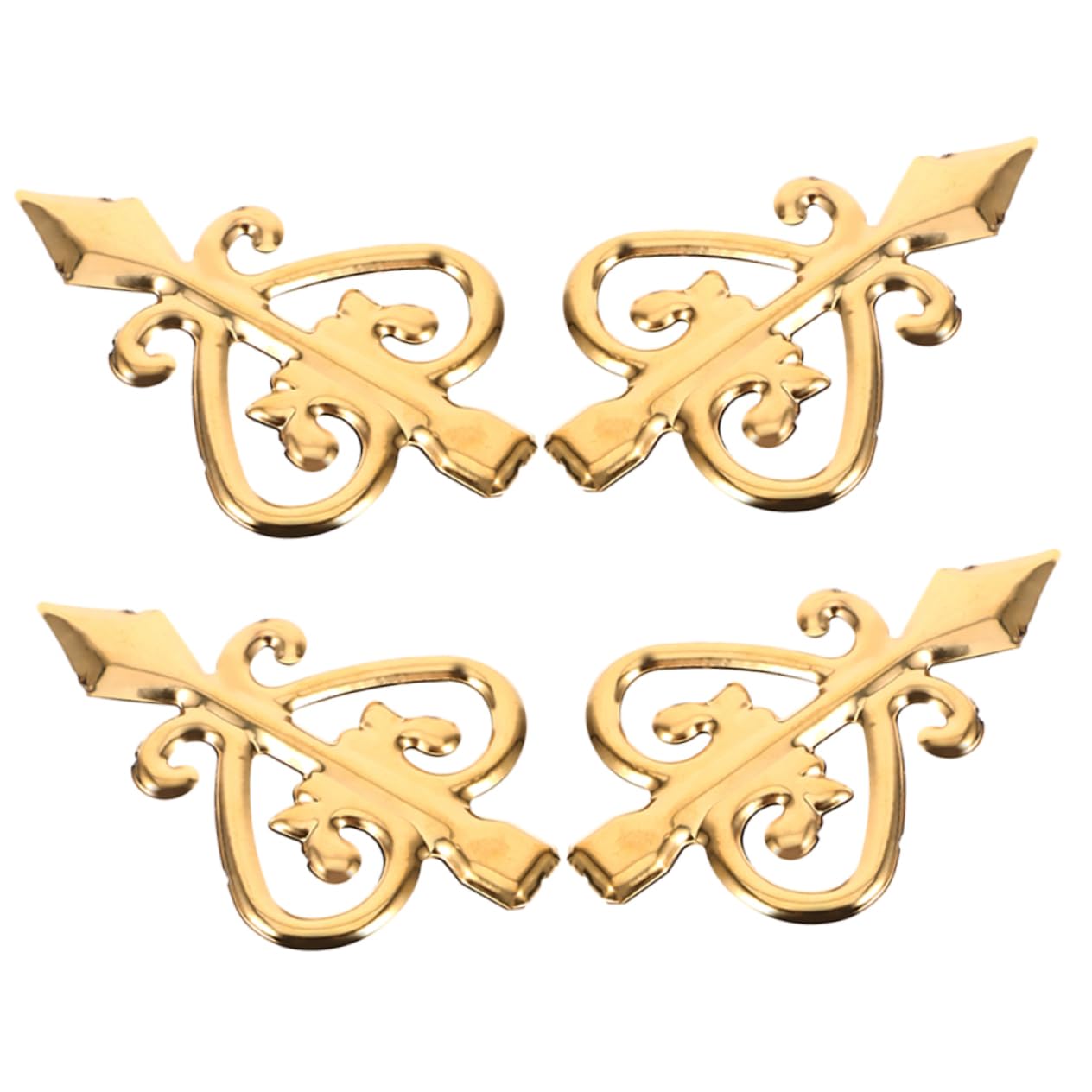 OSALADI 4Pcs Decorative Fence Finials Ornamental Metal Fence Heads for Outdoor Decoration Anti-Climbing Design Aluminum Alloy Elegant Garden Gate Accessories