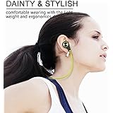 Bluetooth Headphones, HC Wireless Bluetooth Earbuds Headset Earphones Noise Cancelling,Running, Exercise,Hiking Sports;Sweatproof. Suitable for IOS & Android Devices(Green)