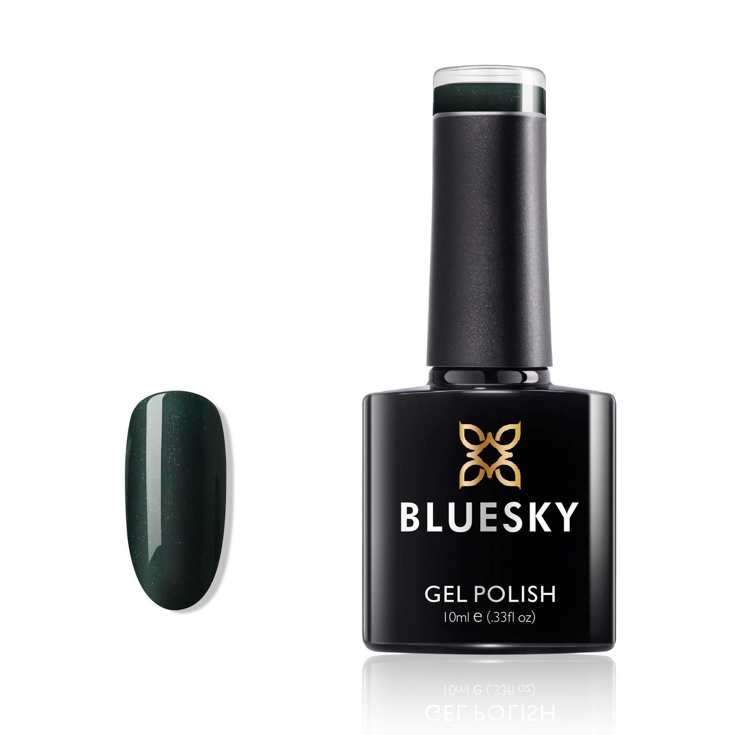 BLUESKY Glamour Collection Gel Nail Polish for Shiny and Beautiful Nails Long Lasting for up to 3 Weeks (Forest Green 80574), 10 ml (1er Pack)