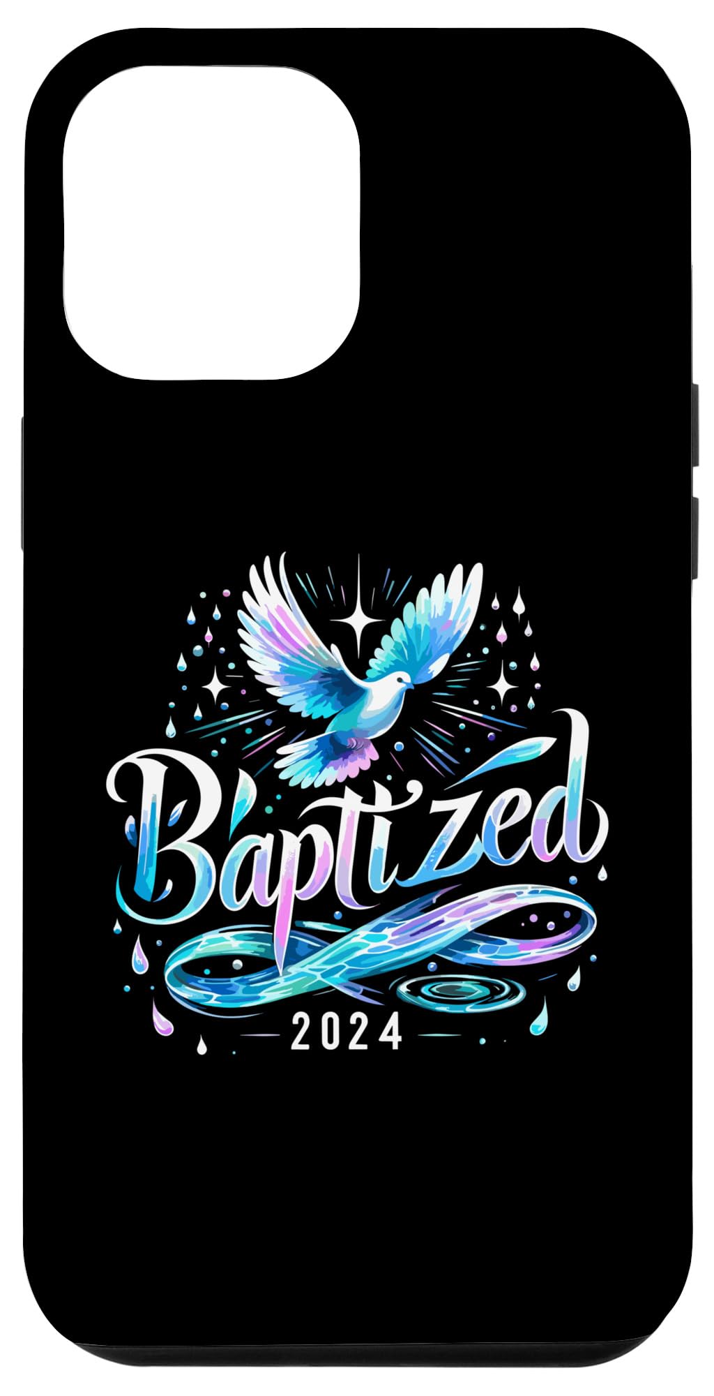 Baptized 2024 Shirt Christian Water Baptism Church Group Case for iPhone 12 Pro Max
