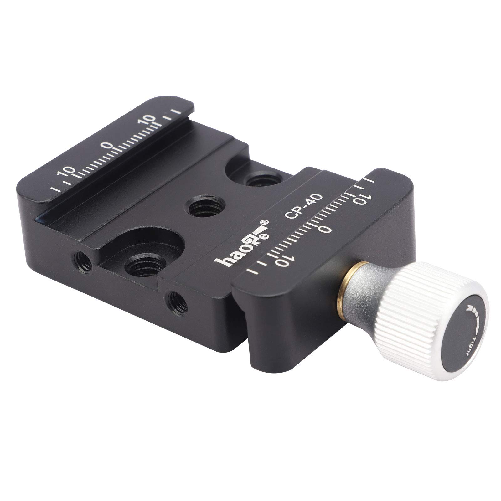 Haoge CP-40 Quick Release Clamp for Arca-Type Standard Conversion Heighten riser Compatible with DJI Ronin S/SC ZHIYUN Crane Series Weebill S Gimbal Manfrotto Tripod Ball Head