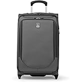 Travelpro Crew Classic Lightweight Softside Expandable Carry on Luggage, 2 Wheel Upright Rollaboard Suitcase, Men and Women, Carry On 22-Inch, Titanium Grey