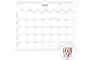 Lbylyhxc 2024-2025 Calendar - Includes July 2024 to December 2025-18 Monthly Wall Calendar 2024-2025, 14.7 x 11.5 Inches.Thick Paper with Julian Dates and Block for New Year and Christmas Gifts (2024-2025 wall calendar simplicity)