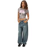 Rsq Womens Low Rise Baggy Barrel Jeans