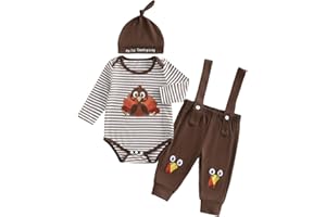 Rtnnsbbfcm My First New Years Baby Boy Girl Outfit Long Sleeve Romper Onesie and Pants Hat Newborn Coming Home Outfits