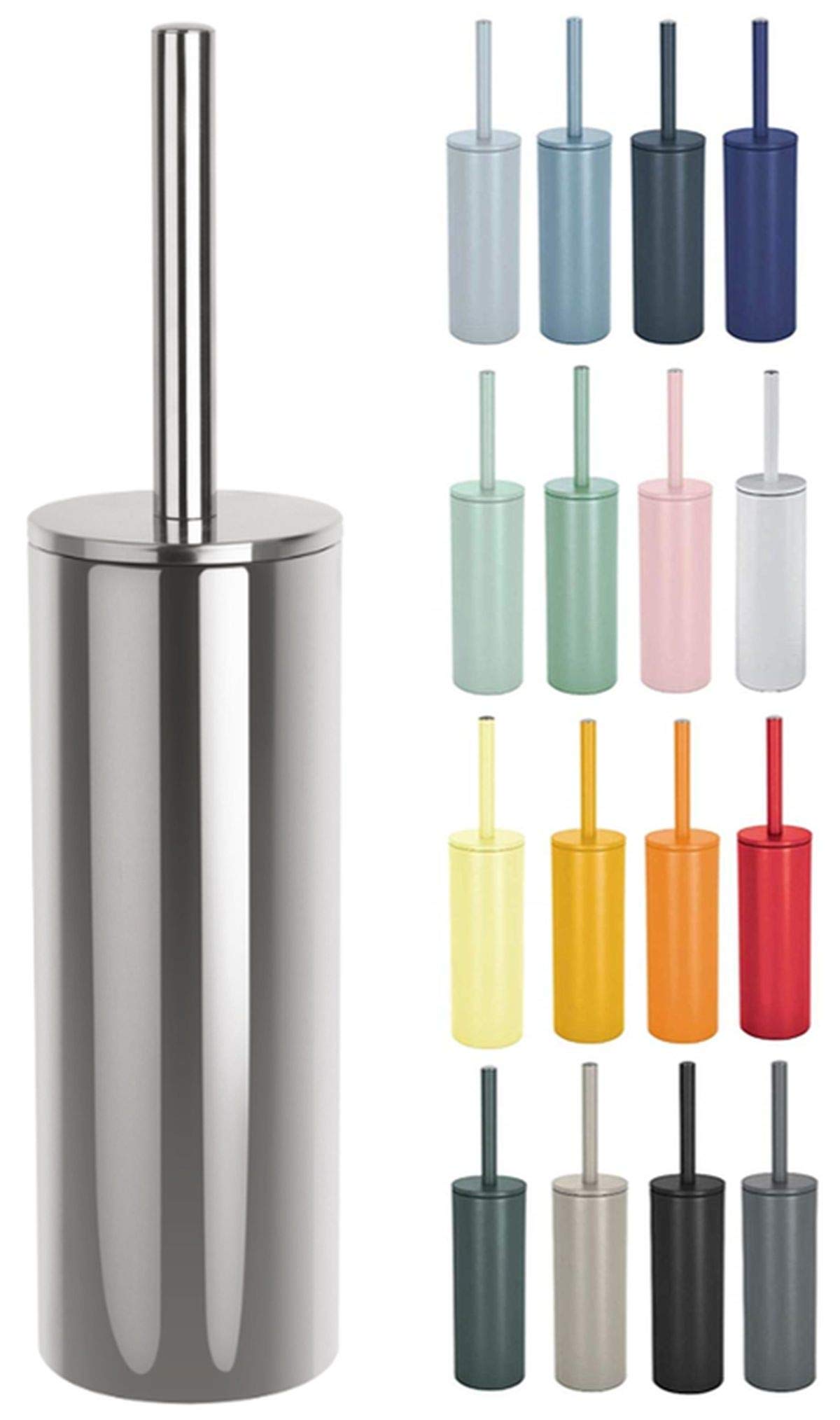 Spirella Nyo Steel Polished Toilet Brush, Silver