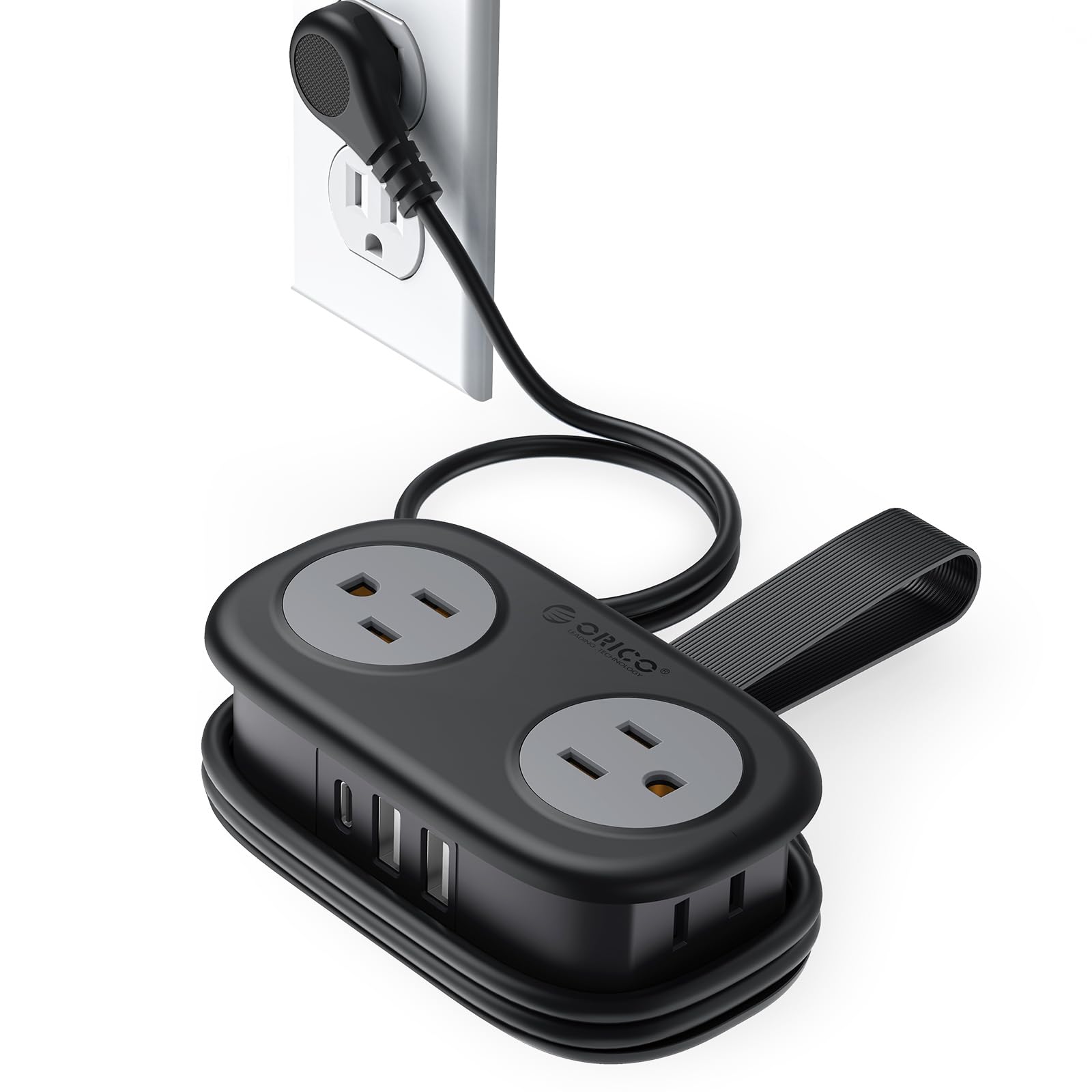 ORICO Cruise Approved Travel Power Strip, 4FT Wrap-Around Extension Cord