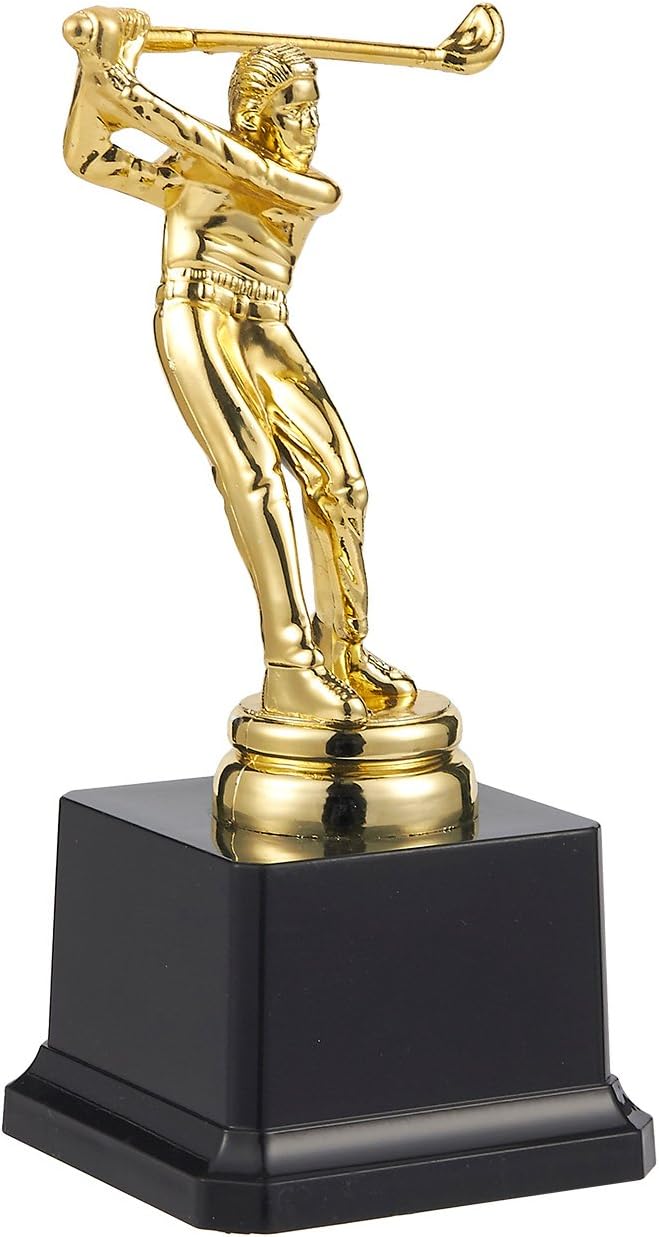 Juvale Golf Trophy - Gold Award Trophy for Golf Tournaments, Competitions, Parties, 3 x 7 x 3 Inches : Sports & Outdoors
