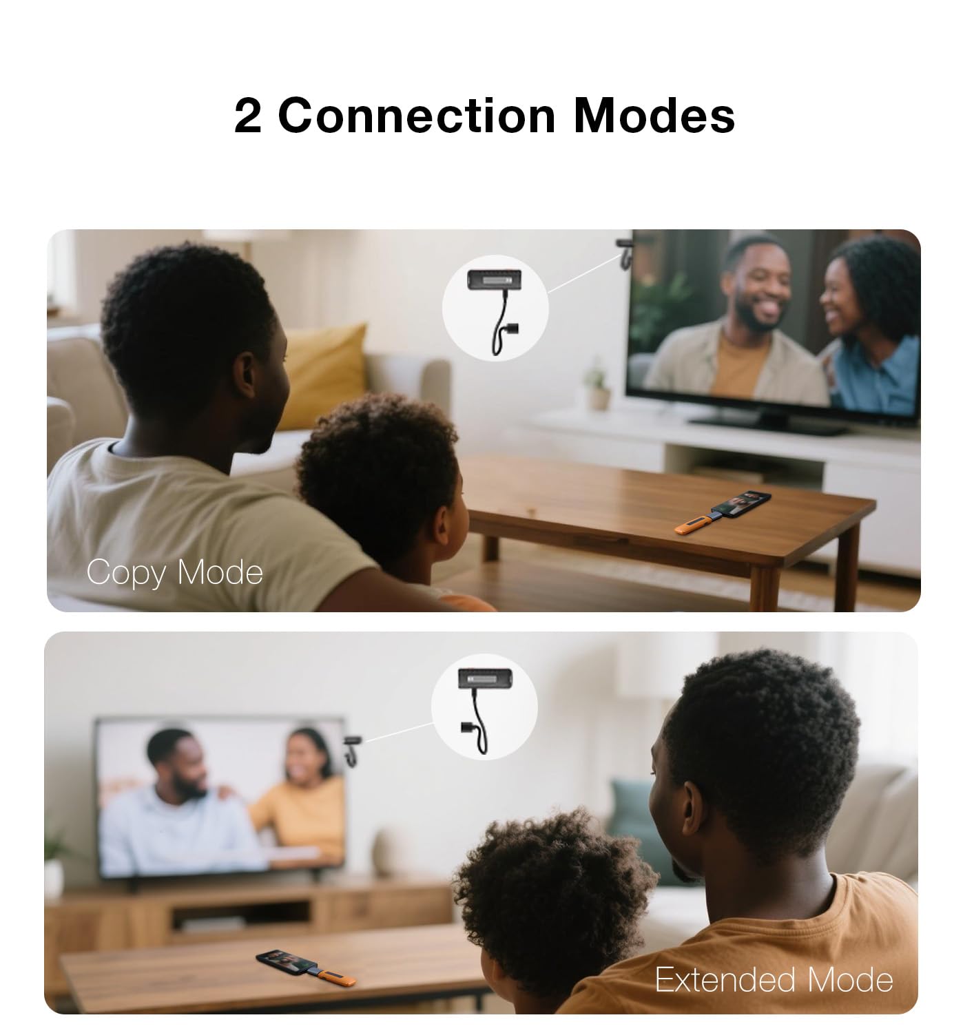 2025 Upgrade Wireless HDMI Transmitter and Receiver 4K Decode 1080P, 2.4G/5G Wireless HDMI, 164Ft/50M Plug&Play, for Streaming Video and Audio to Monitor from PC/PS5/Mac/iPad/iPhone Pro Max