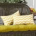 Greendale Home Fashions Rectangle Outdoor Accent Pillow (set of 2), Zigzag