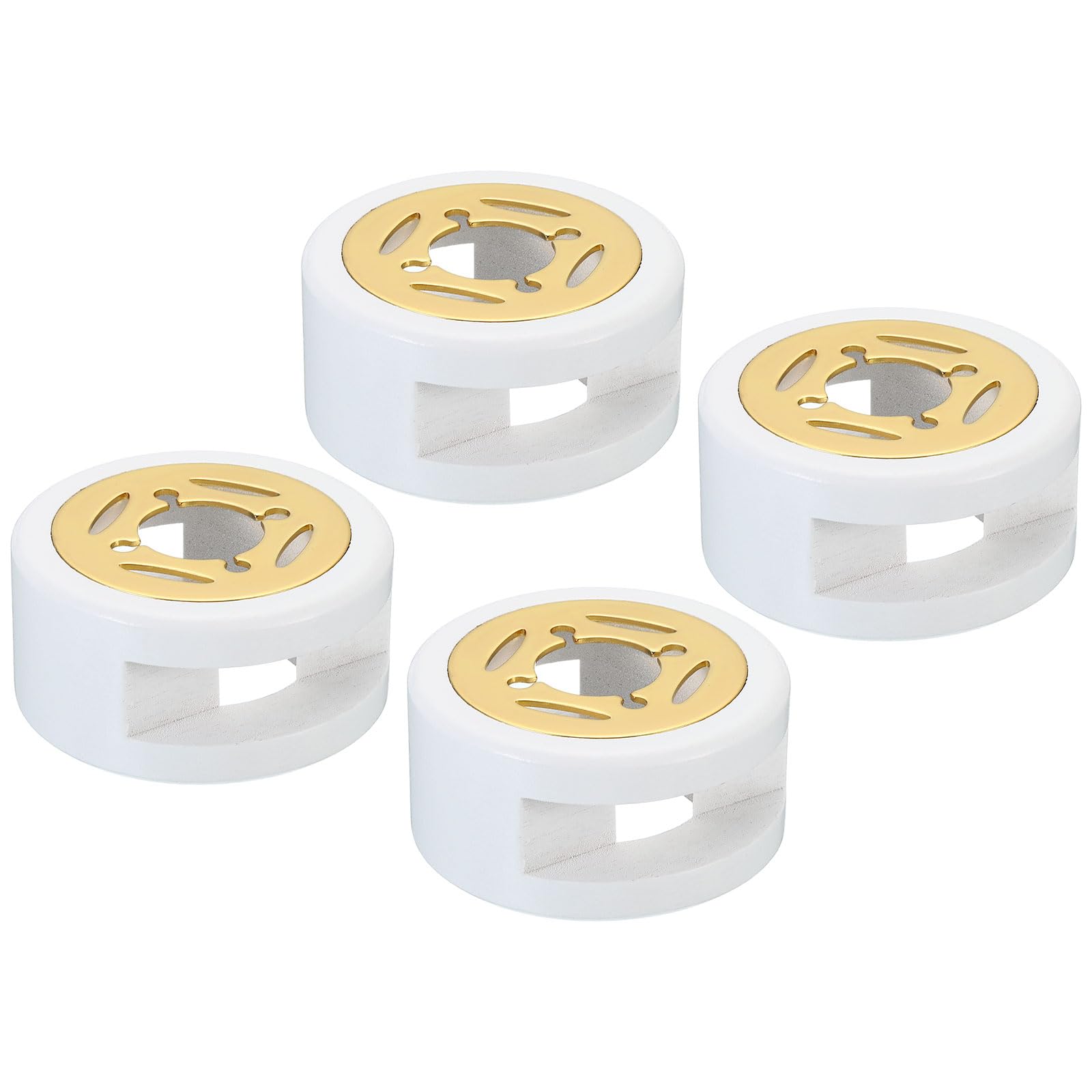 PATIKIL Wax Seal Warmer, 4 Pack Wax Seal Melter Retro Melt Stove Pot Furnace Tool for Wax Sealing Beads Stamp Letter Envelope, White