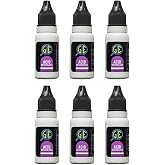 Gold Silver Platinum Jewelry Test Stone Cleaner Neutralizer Solution, 1/2 oz Bottles, Set of 6