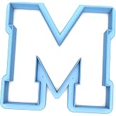 Sweet Prints Inc Varsity Letter M Cookie Cutter | Dishwasher Safe