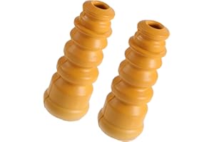 INFINAUTO 2pcs 5.7 Inch Rear Suspension Bump Stop Strut Bumper Bump Stop for Volkswagen Jetta 2002-2005 1J0512131 Rubber Orange Stylish Design