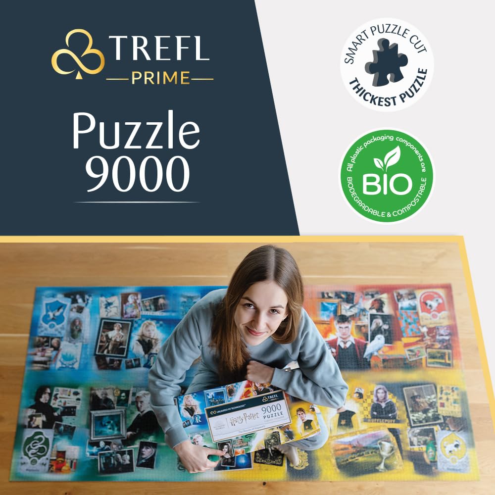 Trefl Prime - Puzzle UFT: Harry Potter, The Houses of Hogwarts - 9000 Teile, Großes Spiel, Dickster Karton, Bio, EKO, Unterhaltung für Erwachsene und Kinder ab 12 Jahren 3