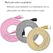 Eversame [3-Pack] 6Ft 1.8M Nylon Braided Premium USB2.0 A Male to Micro B Charger Cord for Samsung Galaxy S6 Edge/Tab4, HTC One M8, LG G Stylo/G3ï¼ˆblack White Pink