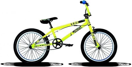 black and yellow bmx