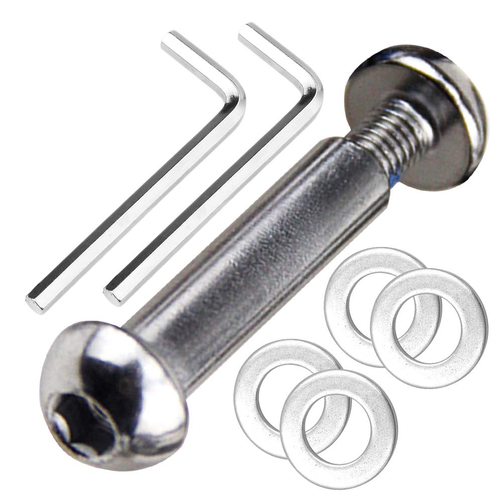 OTFAITP M8 8mm x 28mm-86mm Scooter Front Rear Axle Bolt 8.8 Grade Carbon Steel for Stunt Scooter Dash Teen/Adult Kick Scooter-800+lb Capacity