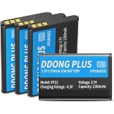 (4PCS)1200mAh Battery [Upgraded] for Retevis RT22 Battery RT22s Battery | for retevis rt22 walkie talkies batteries rt22s rt15 rt19 battery