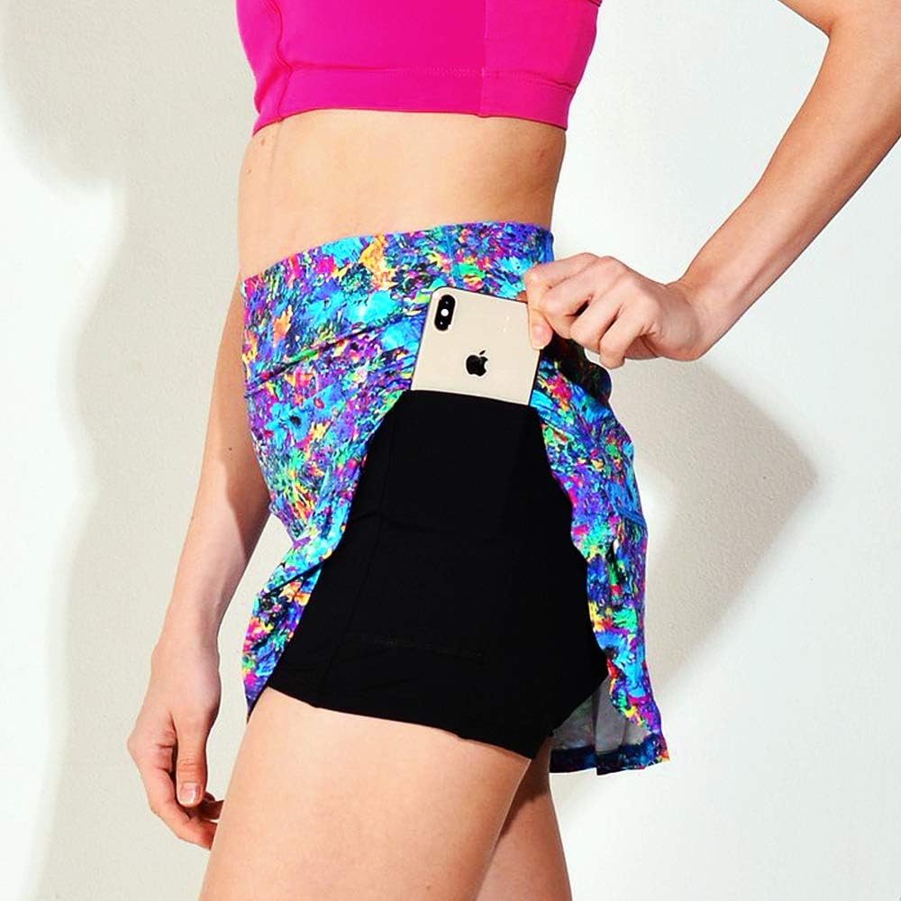 Dona Jo Official JoJo Skirt with deep Side Pockets for Storage and Made with Light 5-Way Stretch Material at  Women’s Clothing store