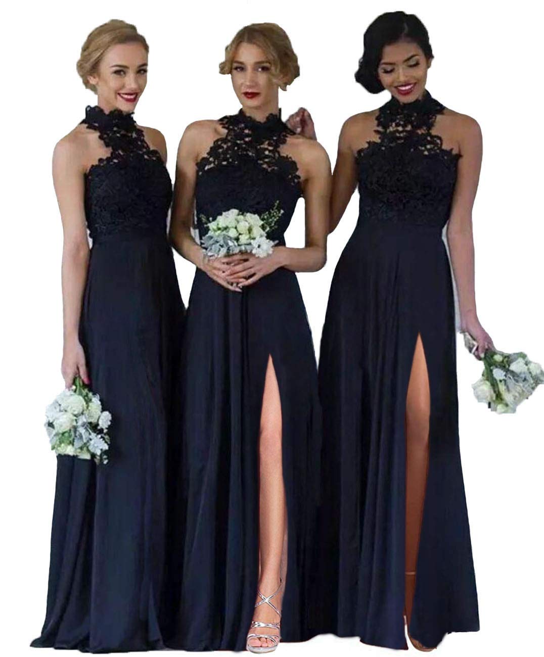 navy beach bridesmaid dress