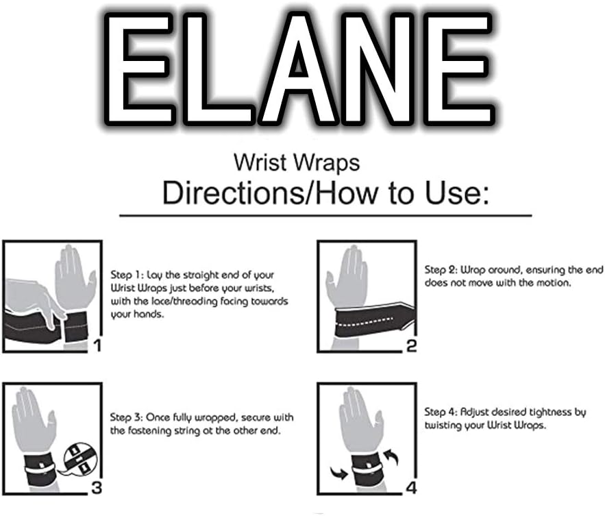 ELANE 2PCS/Pair Wrist Straps Support Braces Wraps for Powerlifting, Bodybuilding, Weight Lifting, Strength Training, Sports, One Size fits All Men& Women (Left and Right) (Camouflage Green) : Sports & Outdoors
