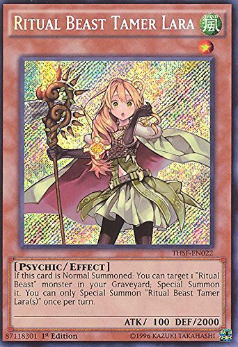 Yu-Gi-Oh! - Ritual Beast Tamer Lara (THSF-EN022) - The Secret Forces - 1st Edition - Secret Rare