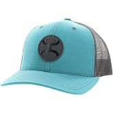 HOOEY Men's Blush Adjustable Snapback Hat (US, Alpha, One Size, Teal/Grey)