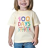 ArtJaroz 100 Days of School Shirt Kids Boys Girls Happy 100th Day of School Costume T-Shirt Toddler Short Sleeve Tee 2-8T