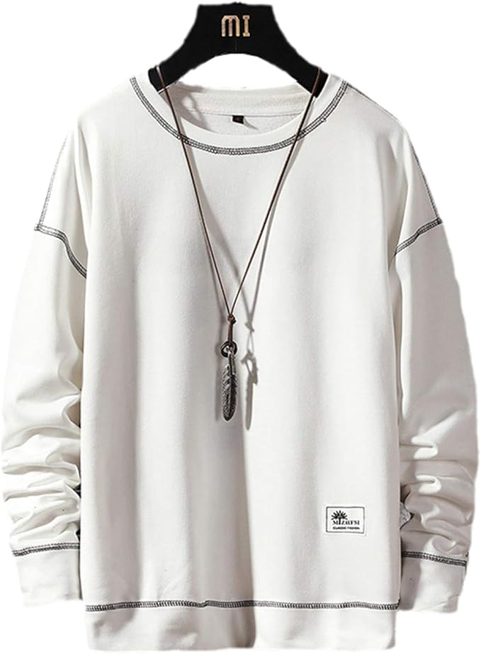 Black White Sweatshirt Men's Punk Hoodies Spring Autumn Hoody Casual