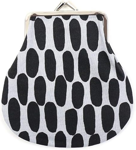 Amazon マリメッコ がま口ポーチ ラウンドポーチ Pieni Kukkaro レディース 楕円ドットグレー系 Gry A F フリー Marimekko マリメッコ ポーチ