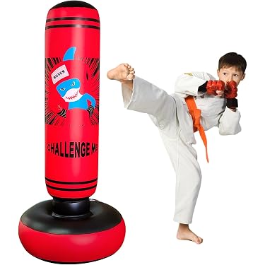 X XBEN Sac de frappe gonflable pour enfants à partir de 3 ans, 165 cm