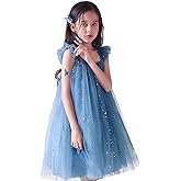 NNJXD Flower Girl's Wedding Dress Lace Sleeveless Tulle Summer Vintage Dresses
