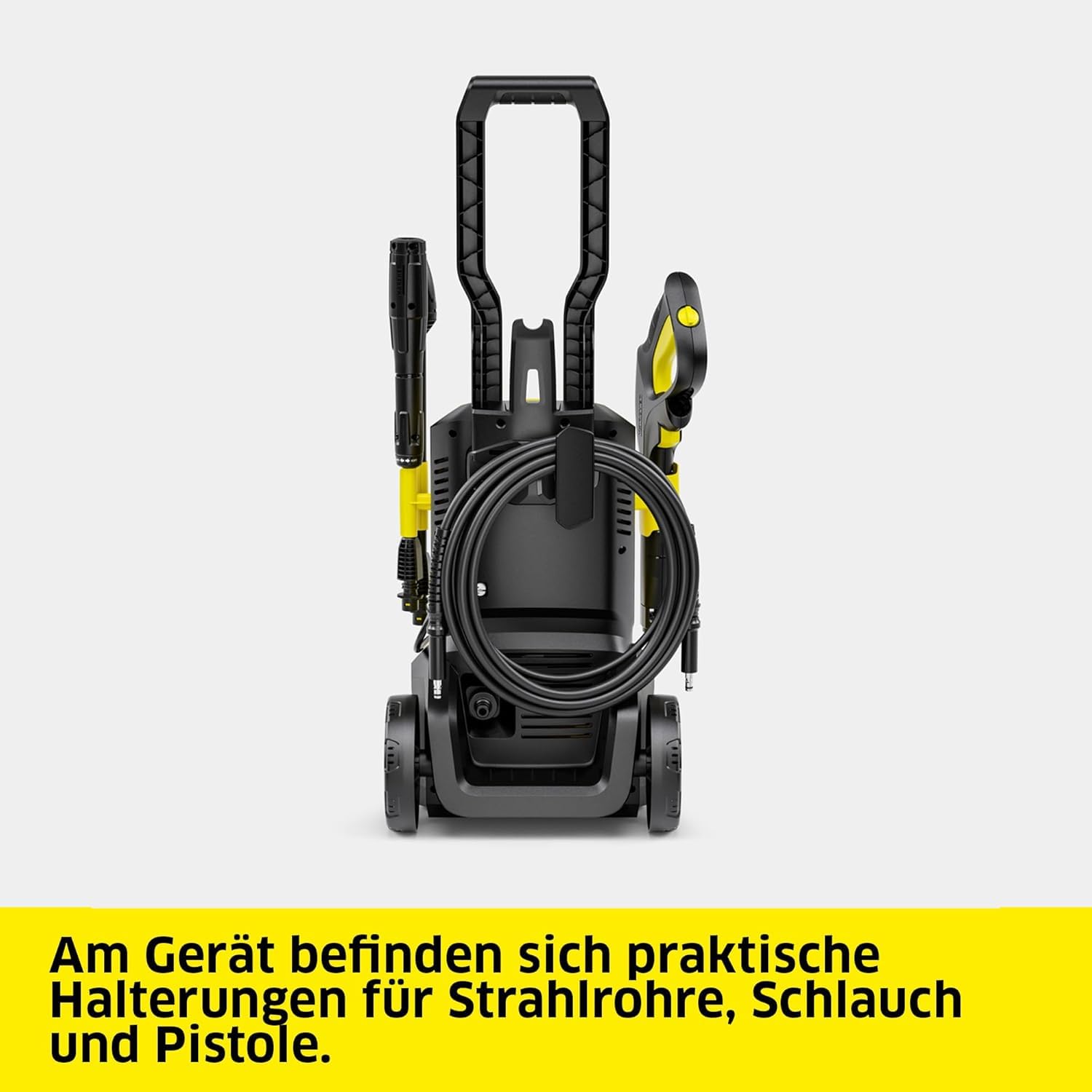 Kärcher Hochdruckreiniger K 5 FJ, Druck: max. 145 bar, Fördermenge: 500 l/h, Flächenleistung: 40 m²/h, Wasserfilter, Gewicht: 6,3 kg, HD-Pistole,Dreckfräser, Vario Power Jet, Schaumdüse 7
