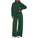 PRETTYGARDEN Womens Sweatsuits 2 Piece Set 2026 Casual Winter Long Sleeve Hoodie Loose Wide Leg Sweatpants Fall Tracksuit
